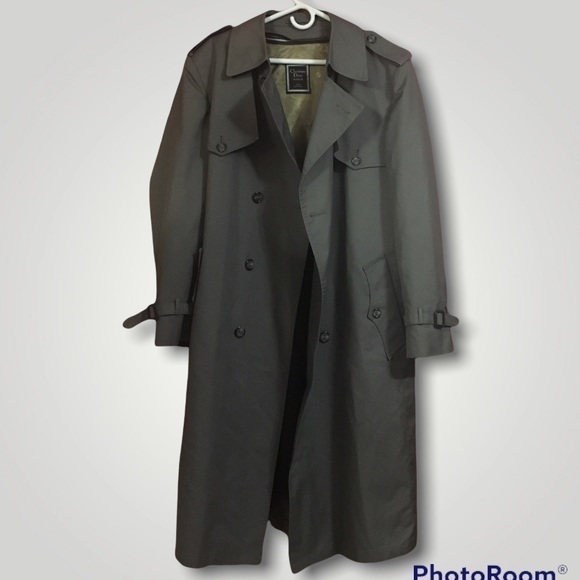 CHRISTIAN DIOR Men's Dark Academia Trench Coat Jacket 44R 44 - Picture 8 of 16